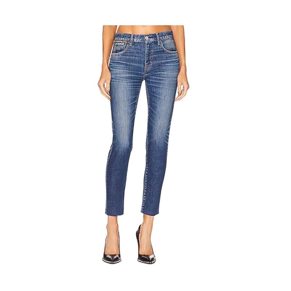 MOUSSY Vintage Warren Skinny Jeans Sz 24 NWOT Distressed Medium Wash